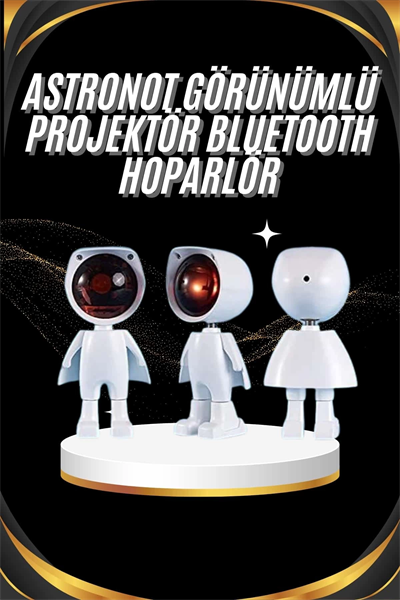 Gün Batımı Projektör Lamba Astronot Görünümlü Dekoratif Masa Lambası