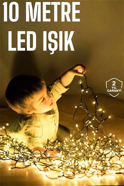 Gün Işığı 10 Metre Led Işık Şerit Led Süsleme Parti Malzemesi