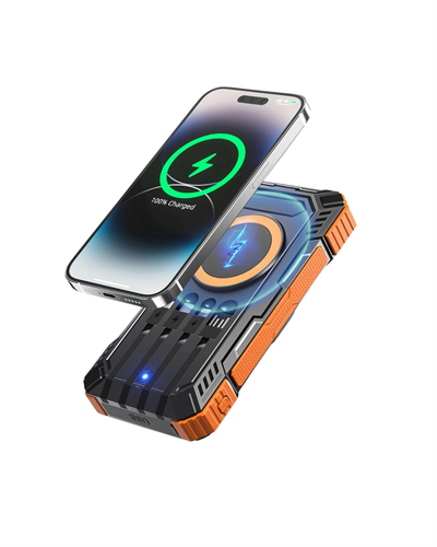 Güneş Enerjili 20000 mAh Powerbank Hızlı Şarj ve Kablosuz Şarj Destekli Dayanıklı Tasarım