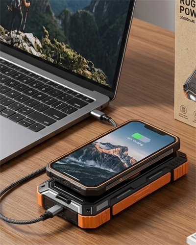 Güneş Enerjili 20000 mAh Powerbank Hızlı Şarj ve Kablosuz Şarj Destekli Dayanıklı Tasarım