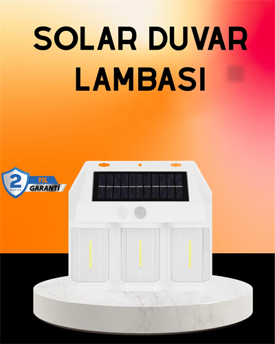 Güneş Enerjili 3 Modlu Duvar Apliği – Bahçe ve Garaj Aydınlatması