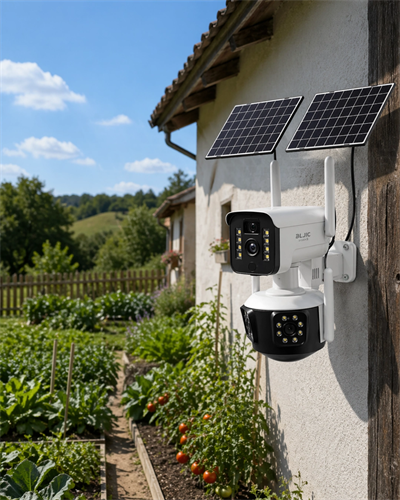 Güneş Enerjili Arıcı Kamerası 4G SIM Kartlı 9MP Üç Lens Yayla Güvenlik Kamerası