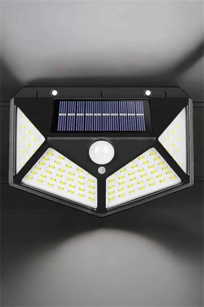 Güneş Enerjili Bahçe Aydınlatma Lambası Solar 100 Led Lamba