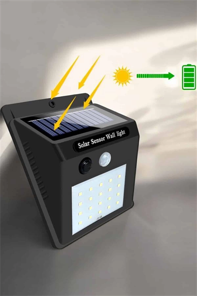 Güneş Enerjili Bahçe Lambası Solar Gece Aydınlatma Sensörlü Lamba