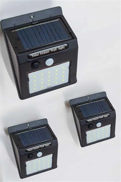 Güneş Enerjili Bahçe Lambası Solar Gece Aydınlatma Sensörlü Lamba