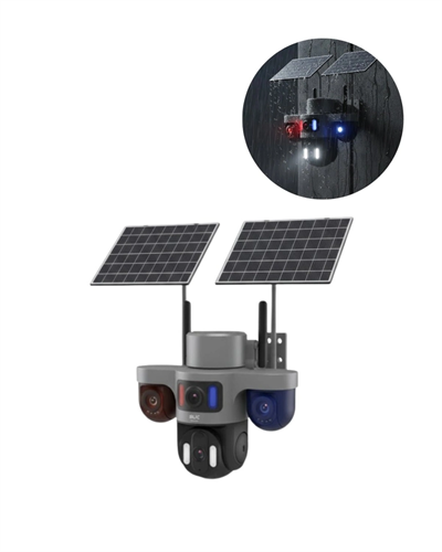 Güneş Enerjili Çiftlik Kamerası 3 Lensli 9MP Solar Kamera 2 Yıl Garantili