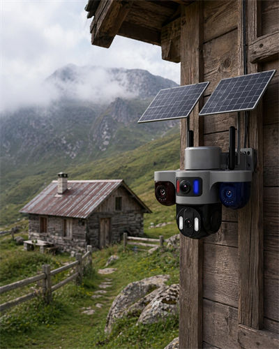 Güneş Enerjili Çiftlik Kamerası 3 Lensli 9MP Solar Kamera 2 Yıl Garantili