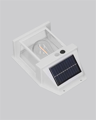 Güneş Enerjili Dış Mekan Sensörlü Duvar Lambası IP65 Su Geçirmez