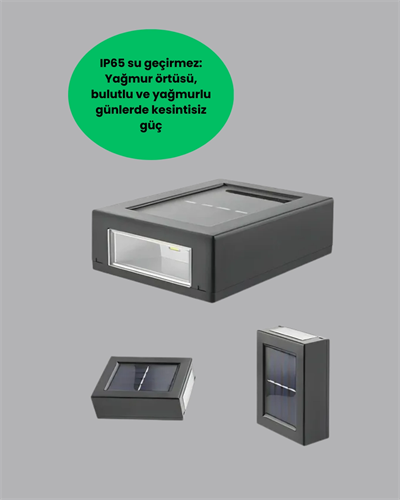 Güneş Enerjili LED Duvar Aydınlatması