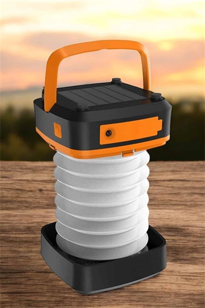 Güneş Enerjili Led Lamba Kamp Lambası Katlanabilir Lamba USB Şarjlı