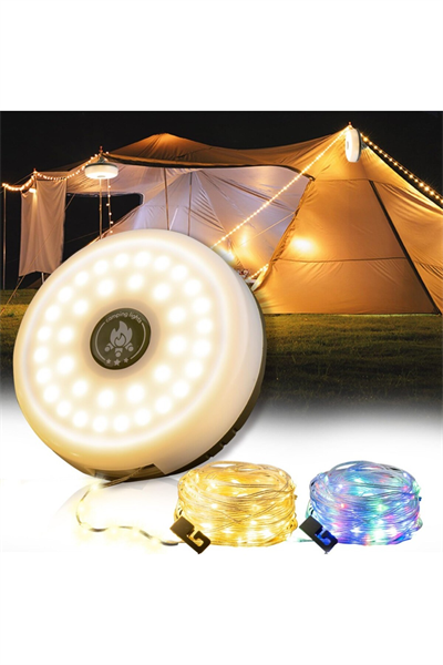 Güneş Enerjili Makara LED Kamp Lambası