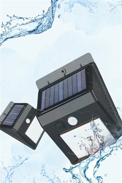 Güneş Enerjili Sensörlü Duvar Lambası Bahçe Lamba Suya Dayanıklı Bahçe Aydınlatma