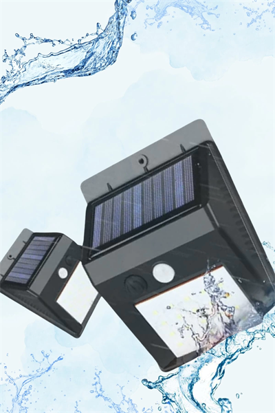 Güneş Enerjili Sensörlü Duvar Lambası Bahçe Lamba Suya Dayanıklı Bahçe Aydınlatma