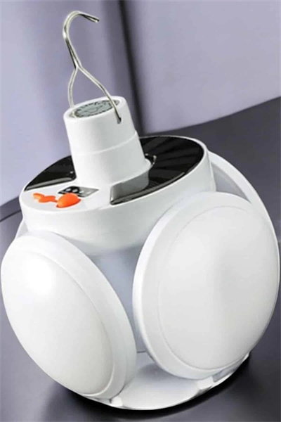 Güneş Enerjili Solar Aydınlatma Kamp Çadır Lambası  Ampül Led Şarjlı El Feneri Işıldak