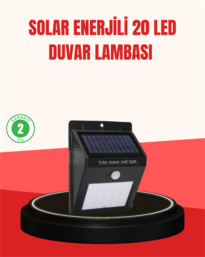 Güneş Enerjili Su Geçirmez Dış Mekan Aydınlatma