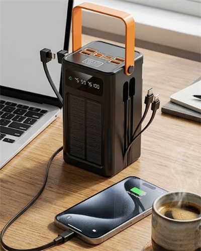 Güneş Enerjili Taşınabilir Powerbank Yüksek Kapasiteli Hızlı Şarj Özellikli