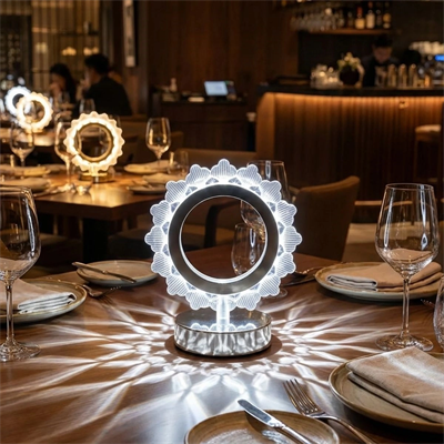 Güneş Şeklinde Kristal Led Masa Lambası – Dokunmatik, 3 Renk Işık Modlu, Şarjlı Mini Dekoratif Gece Lambası Bx40
