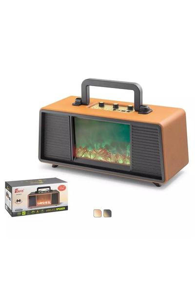Güneş enerjili nostaljik radyo FM USB MP3 AUX Bluetooth kahverengi 2 yıl garantili