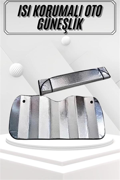 Güneşlik Koruyucu Perde Metalize Oto Araç Araba Güneşliği Ön Cam Güneşliği