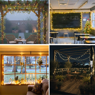 Günışığı Renk 5 Farklı Işık Modlu 10 Metre Eklemeli Dekor Boncuk Model Dekoratif Led Bx40