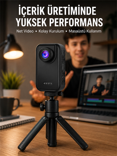 Günlük Kullanıma Uygun Mini Video Kamera Vlog Çekimleri İçin Yeni Nesil