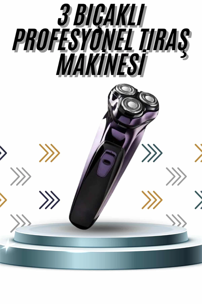 Günlük Kullanıma Uygun Profesyonel Tıraş Makinesi Döner Başlıklı