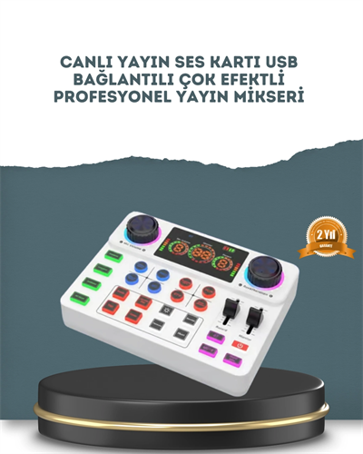 Gürültü Engelleme Özellikli Canlı Yayın Ses Kartı