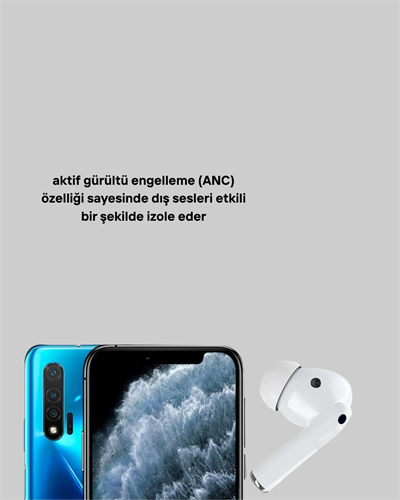 Gürültü Engelleme Özellikli Kablosuz Bluetooth Kulaklık –  Type-C Hızlı Şarj