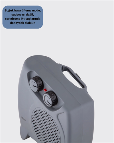Güvenli Elektrikli Fanlı Isıtıcı Termostatlı Hızlı Isıtma