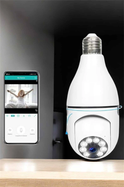 Güvenlik Kamerası Wifi Kamera Duylu Ev Kamerası Wifi Bağlantılı Dönebilen