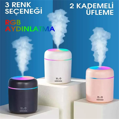 H2o Led Işıklı Mini Oda Hava Nemlendirici Bx40