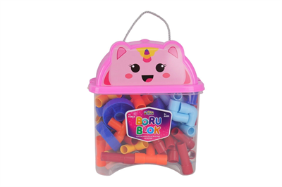 HC1044 HAYVAN FİGÜRÜ KAPAKLI KAPTA 72 PARÇA BORU LEGO - Stokta Olan Model Gönderilir