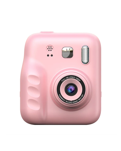 HD Ekranlı Çocuk Fotoğraf Makinesi Video Kayıt ve Baskı Kağıdı Kalem Hediyeli