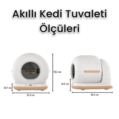 HD Kameralı Akıllı Kedi Tuvaleti