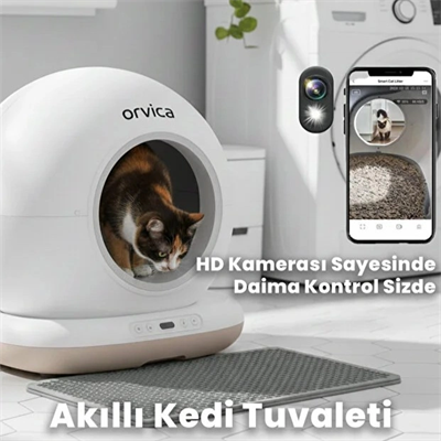 HD Kameralı Akıllı Kedi Tuvaleti