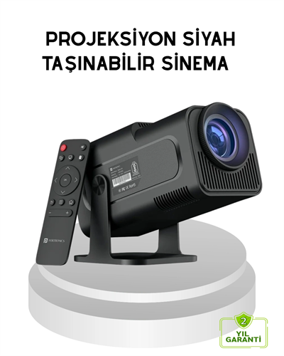HDMI USB Girişli Akıllı Projeksiyon Cihazı Taşınabilir Düşük Tüketimli