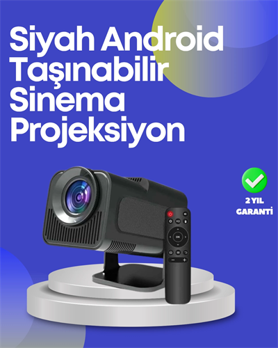 HDMI, USB ve Kulaklık Girişli Çoklu Bağlantı Seçenekli Projektör