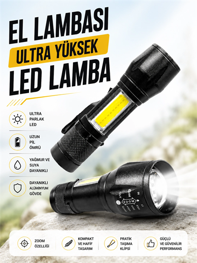HS-41 EL LAMBASI Ultra Yüksek Led Lamba