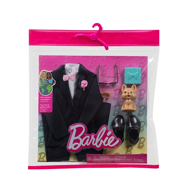 HWV77 Bebek + Ken Fashion - Damat Aksesuarları (Bebekler ürüne dahil değildir.)