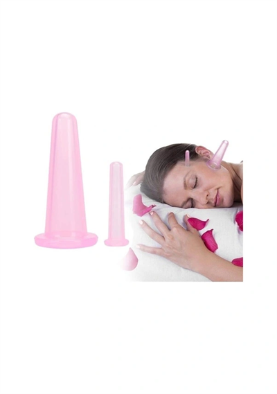 Hacamat Kupası Seti Silikon - 5li Set - Selülit Masaj Seti