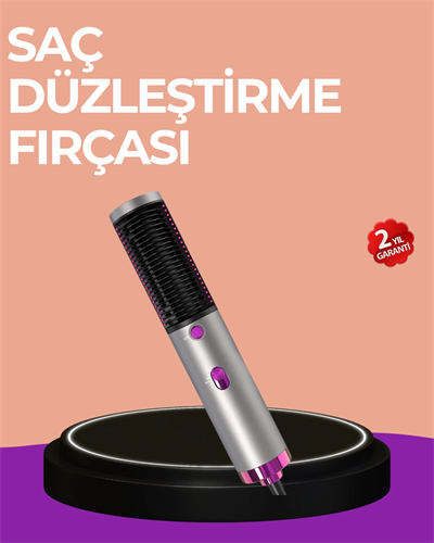 Hacim Veren ve Saç Elektriklenmesini Önleyen Sıcak Hava Fırçası