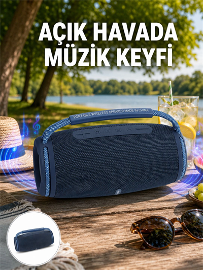 Hafif ve Dayanıklı Renkli Işıklı Taşınabilir Müzik Hoparlörü Yeni Nesil