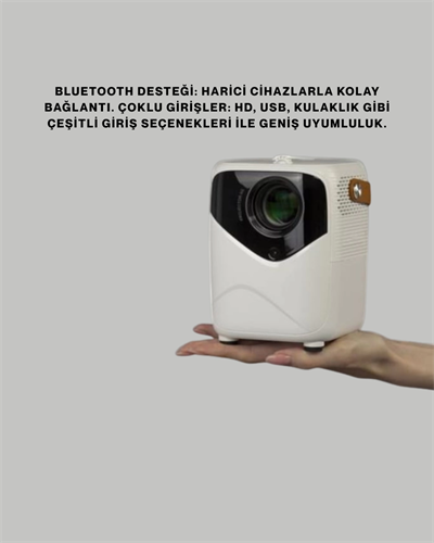 Hafif ve Taşınabilir Projektör – 750 Gram Ağırlıkla Mobil Kullanıma Uygun
