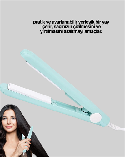 Hafif ve Taşınabilir Seramik Kısa Saç Maşası – Seyahate Uygun Ergonomik ve Güvenli Tasarım Yeni Nesil