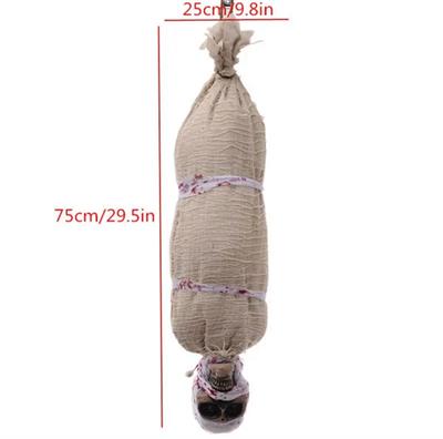 Halloween Sensörlü Işıklı Hareketli Mumya 25x75 cm (3936)