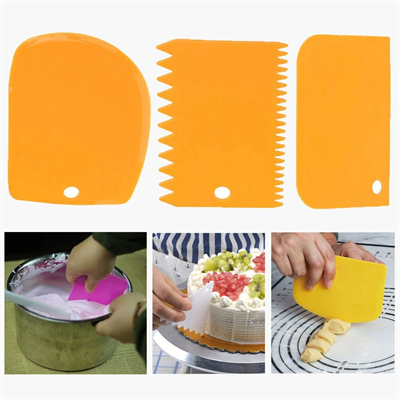 Hamur Şekillendirici Kesici Kazıyıcı Pasta Kek Dekorasyon Seti Bx40