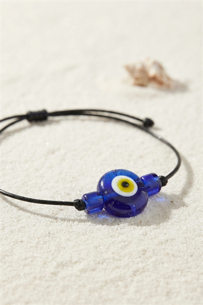 Handmade Bohem Tarz Mavi Göz Nazar Kolye