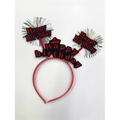 Happy Birthday Neon Renk Doğum Günü Tacı - 12 Adet