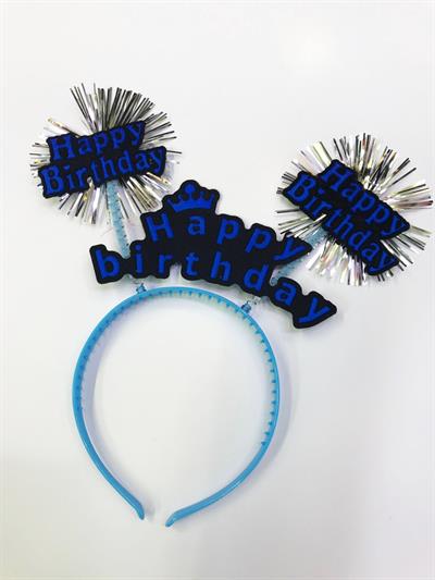 Happy Birthday Neon Renk Doğum Günü Tacı 12 Adet (3936)