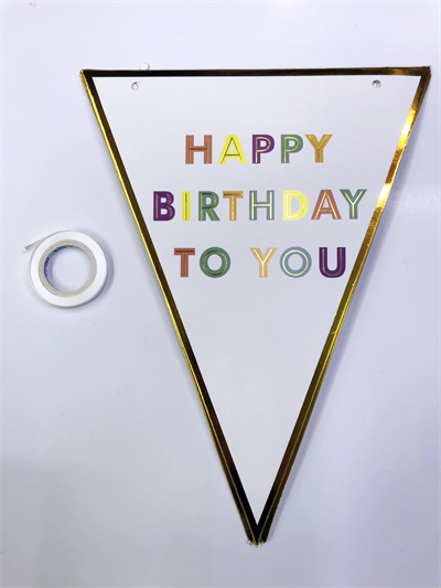 Happy Birthday To You Flama Bayrak Süs Bx40